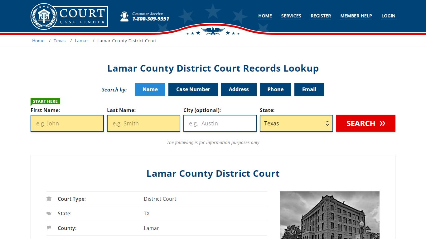 Lamar County District Court Records Lookup - CourtCaseFinder.com